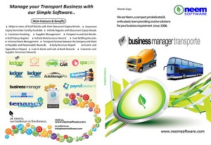 Business Manager Transport Software Package